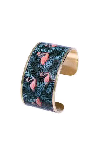 Manchetarmband - Kobaltblauw en Poederroze