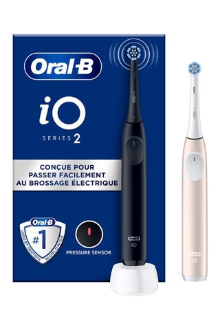 2 brosses à dents électriques iO Series 2 - 3 niveaux d’intensité de brossage