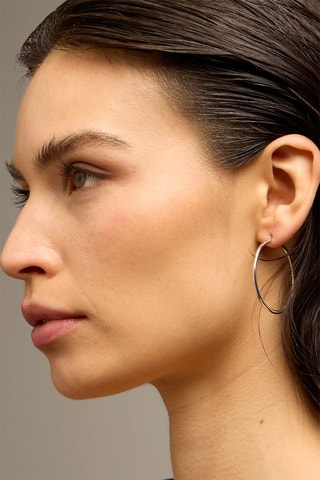 Argolas - Ouro branco 18 quilates