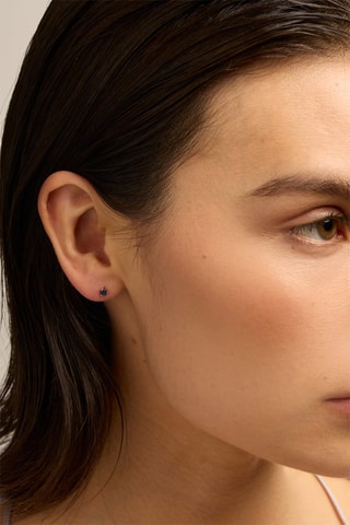 Orecchini - Oro giallo 18 kt e zaffiro