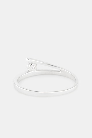 Solitario - Oro bianco e diamante