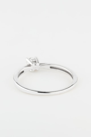 Solitario - Oro bianco e diamante