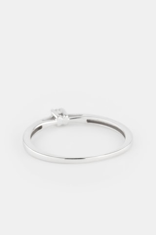 Solitario - Oro bianco e diamante