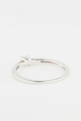 Solitario - Oro bianco e diamante