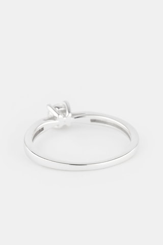 Solitario - Oro bianco e diamante