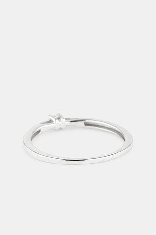 Solitario - Oro bianco e diamante