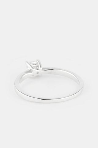 Solitario - Oro bianco e diamante