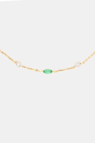 Pulseira - Ouro amarelo 18 quilates, esmeraldas e diamantes