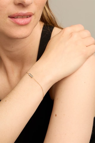 Pulseira - Ouro amarelo 18 quilates e diamantes