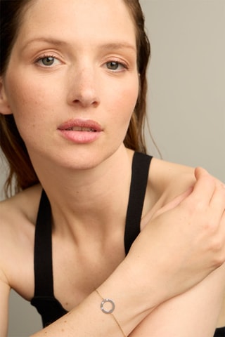 Pulseira - Ouro amarelo 18 quilates, Ouro branco 18 quilates e diamantes