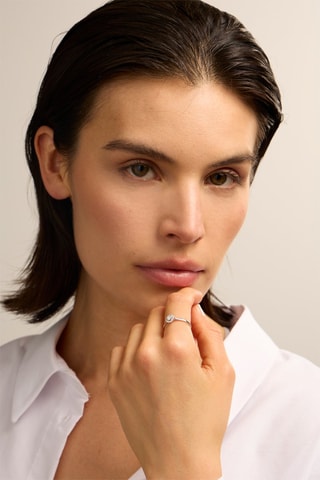 Anello - Oro bianco 18 kt e diamanti