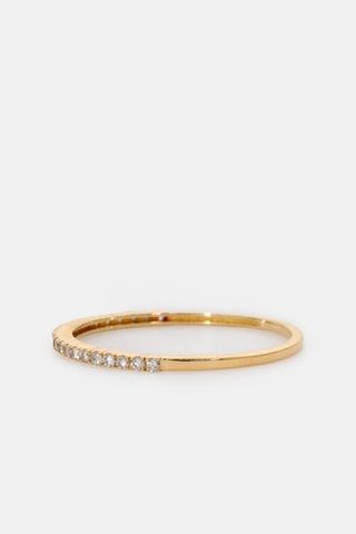 Anello - Oro giallo 18 kt e diamanti