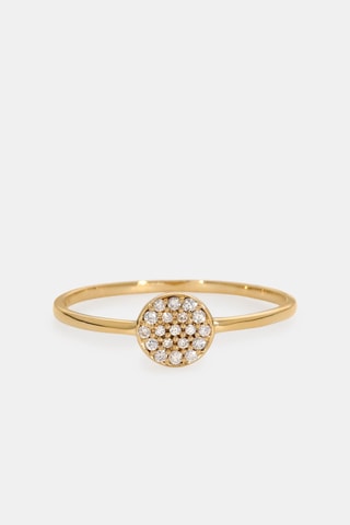 Anello - Oro giallo 18 kt e diamanti