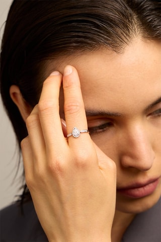 Anello - Oro bianco 18 kt