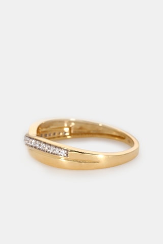 Anello - Oro giallo 18 kt e diamanti