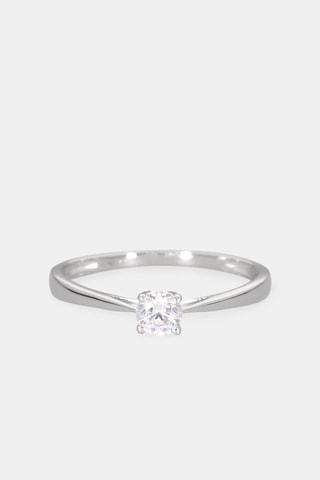 Anel - Ouro branco 18 quilates