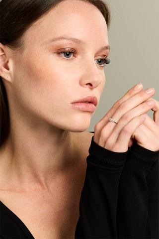 Anello - Oro bianco e diamanti