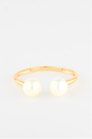 Anel - Ouro amarelo e pérolas de água doce