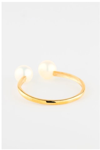 Anel - Ouro amarelo e pérolas de água doce