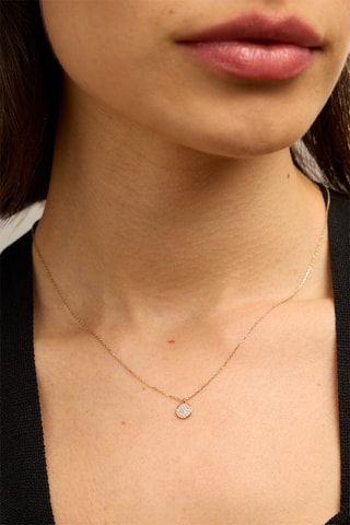 Collana - Oro giallo 18 kt e diamanti