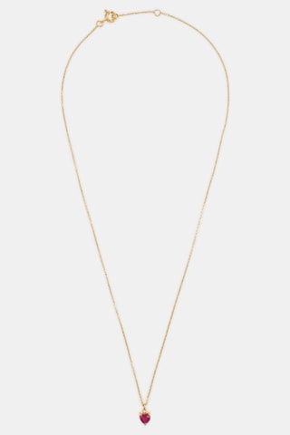 Collana - Oro giallo 18 kt, rubino e diamanti