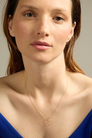 Collana - Oro giallo 18 kt e diamante