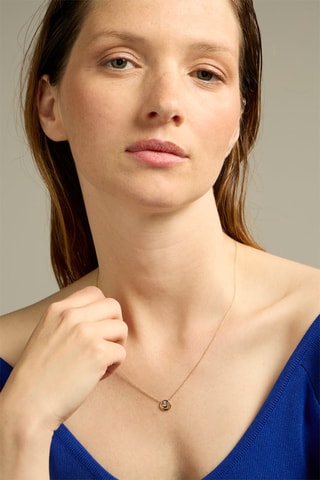 Collana - Oro giallo 18 kt, oro bianco e diamante