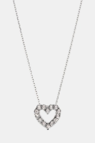 Collana - Oro bianco 18 kt e diamanti