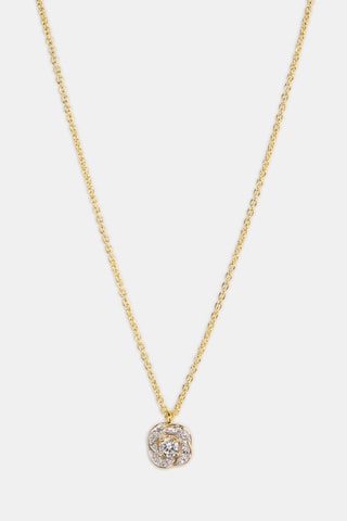 Collana - Oro giallo 18 kt e diamanti