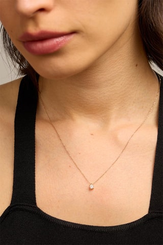 Collana - Oro giallo 18 kt e diamante