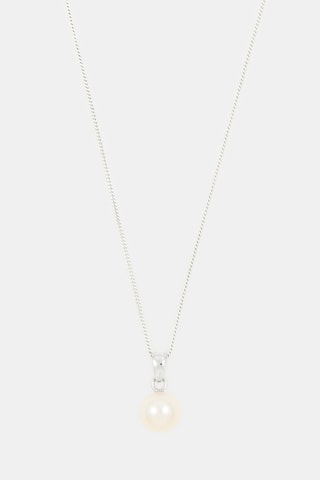 Ciondolo - Oro bianco e perla coltivata d’acqua dolce