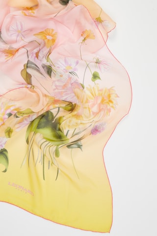 Foulard en soie Lolly - Rose et jaune
