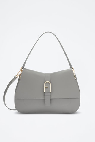 Sac à main en cuir Furla Flow - Gris