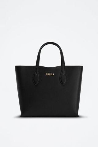 Sac à main en cuir de veau Era - Noir