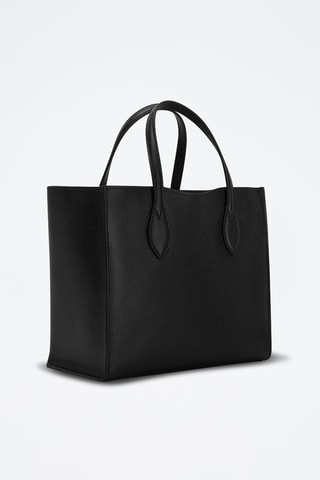 Sac à main en cuir de veau Era - Noir