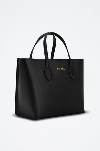 Sac à main en cuir de veau Era - Noir