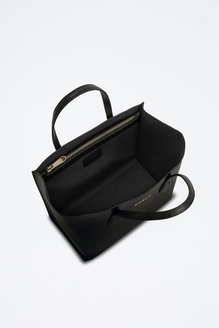 Sac à main en cuir de veau Era - Noir