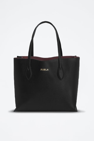 Sac à main en cuir de veau Era - Noir