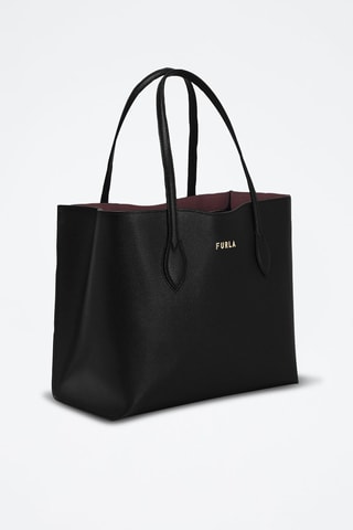 Sac à main en cuir de veau Era - Noir