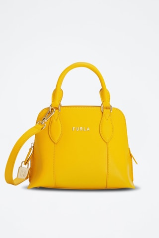 Sac à main en cuir de veau Vittoria - Jaune