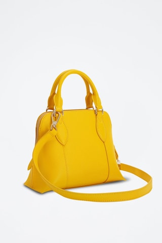 Sac à main en cuir de veau Vittoria - Jaune