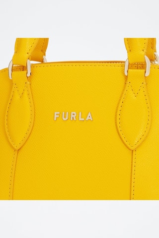 Sac à main en cuir de veau Vittoria - Jaune