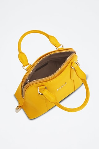 Sac à main en cuir de veau Vittoria - Jaune