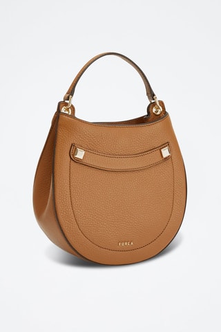 Sac à main en cuir de veau Mini Afrodite - Camel