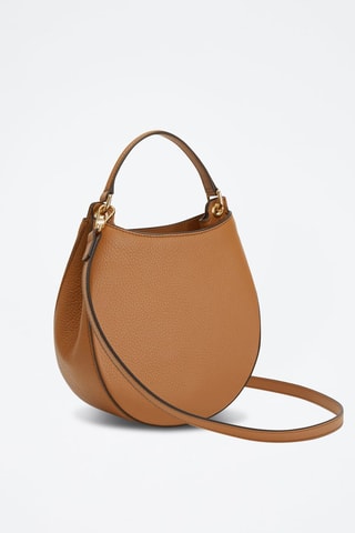 Sac à main en cuir de veau Mini Afrodite - Camel