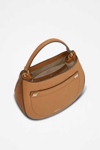 Sac à main en cuir de veau Mini Afrodite - Camel