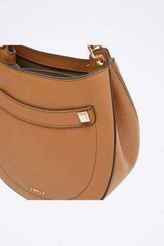 Sac à main en cuir de veau Mini Afrodite - Camel