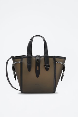 Sac à main en cuir Furla Net Mini - Kaki