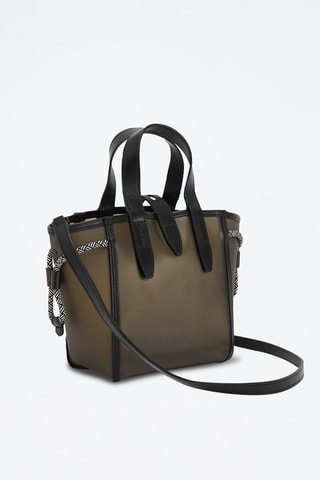 Sac à main en cuir Furla Net Mini - Kaki