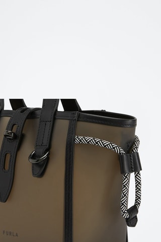 Sac à main en cuir Furla Net Mini - Kaki